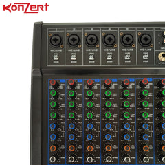 Konzert by Winland KM-80+ Konzert 8 Channel Professional Mixer with BT,USB&99 DSP Effects-Subwoofer
