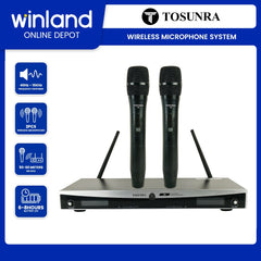 Tosunra by Winland 2-Channel High-Performance Professional VHF/UHF Wireless Microphone System TOS-X6