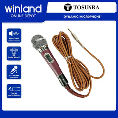 Tosunra by Winland Cardioid Wired Metal Handle 3pin Professional Dynamic Microphone TOS-K-20