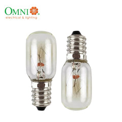 Omni by Winland Refrigerator Bulb E12|E14| E27 Himalayan Salt Freezer Light [Twin Pack]