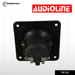 Audioline TW-23L Piezo Tweeter 700W Black w/ Capacitor & Resistor PA Speaker