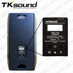 TK Sound by Winland Professional Audio Speaker 15" Full Range 1100W - TSA-115