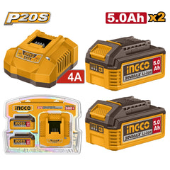 Ingco by Winland P20S Lithium-Ion Battery and Charger Kit 20V FBCPK2513 ING-CT