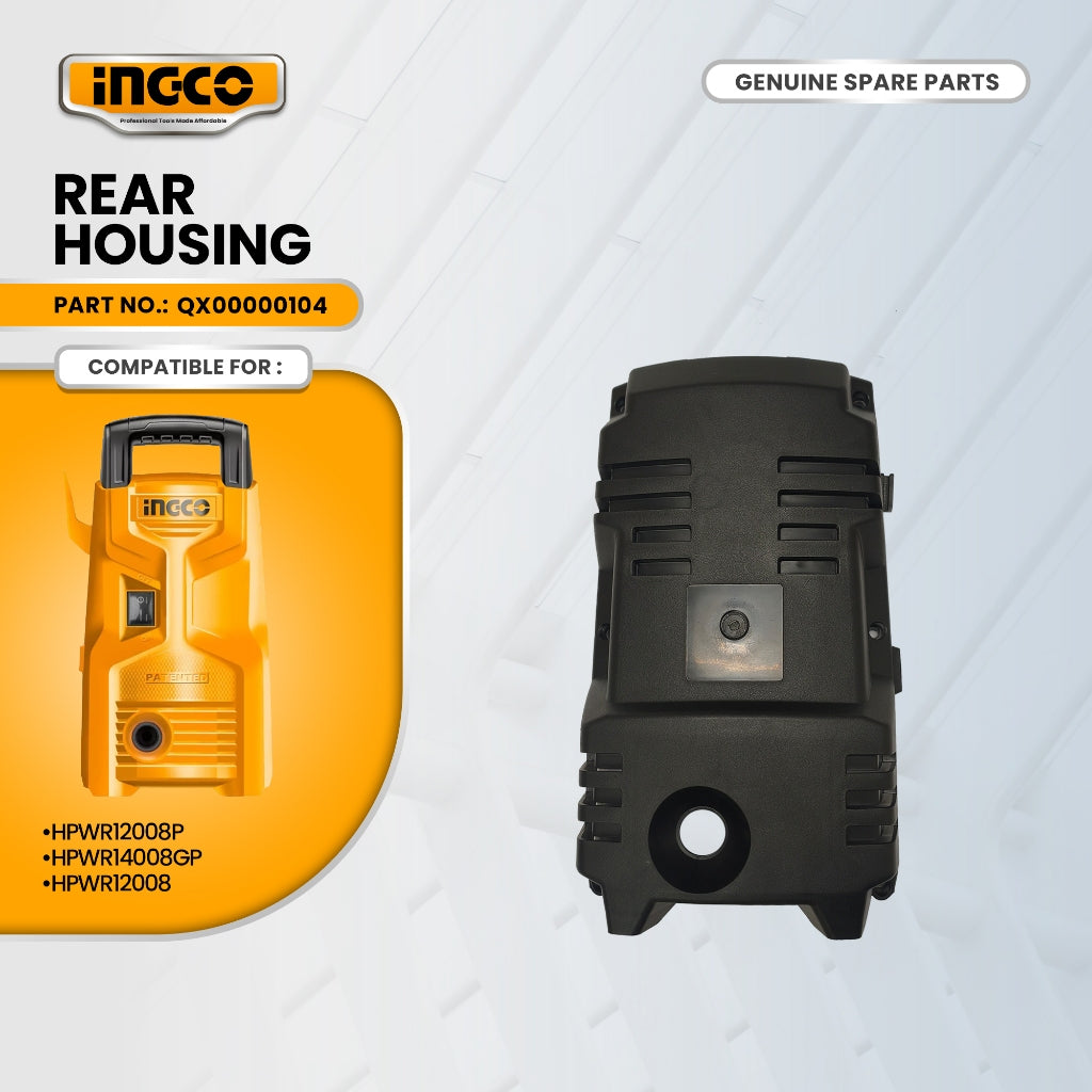 INGCO QX00000104 Rear Housing For HPWR12008P High Pressure Washer 1200W