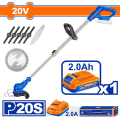 Wadfow by Winland P20S/20V Lithium-Ion Cordless Grass Trimmer Weeder Lawn Mower WGTP5116 WAD-CT