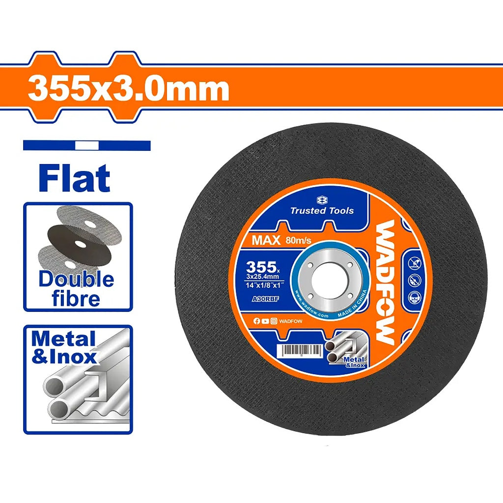 Wadfow by Winland 14in 355mm Abrasive Metal Cutting Disc Cut Off Wheel for Cut Off Machine WAC9314