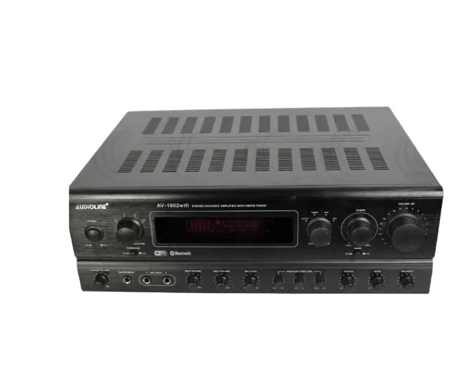 Audioline AV-1002WIFI Stereo Karaoke Amplifier AM/FM WiFi Bluetooth