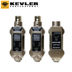 Kevler by Winland Professional UHF Dual Transmitter Wired to Wireless Microphone Converter Phantom 4