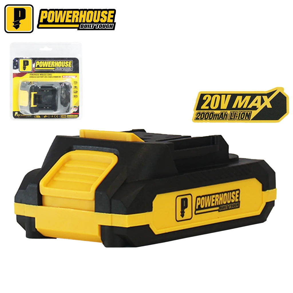 Powerhouse by Winland 20V Cordless Pro Lithium-Ion Rechargeable Battery Pack 2.0AH - PH-XBT-2000MAH
