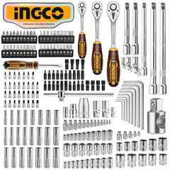 Ingco by Winland 201pcs 1/4", 3/8" and 1/2" Socket Set HKTS082016 ING-HT