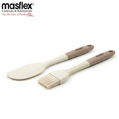 Masflex by Winland Baking Utensils Silicone Brush and Spatula Set - CL-0418