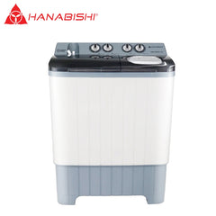Hanabishi by Winland Twin Tub Washing Machine  Anti-Winding 9kg Capacity with Dryer HWM590GRY