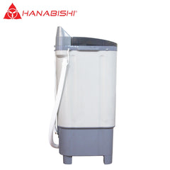 Hanabishi by Winland Twin Tub Washing Machine  Anti-Winding 9kg Capacity with Dryer HWM590GRY