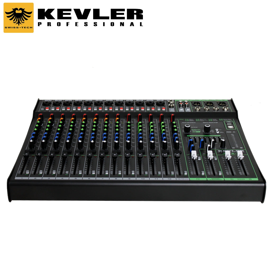 Kevler by Winland Professional 14-Channel Mixer Audio MTX-14