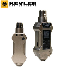 Kevler by Winland Professional UHF Dual Transmitter Wired to Wireless Microphone Converter Phantom 4