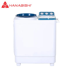 Hanabishi by Winland 7kg Twin Tub Washing Machine Oceanic Series with Towel Rack & Lid Tray HWM-270