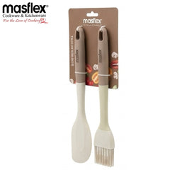Masflex by Winland Baking Utensils Silicone Brush and Spatula Set - CL-0418