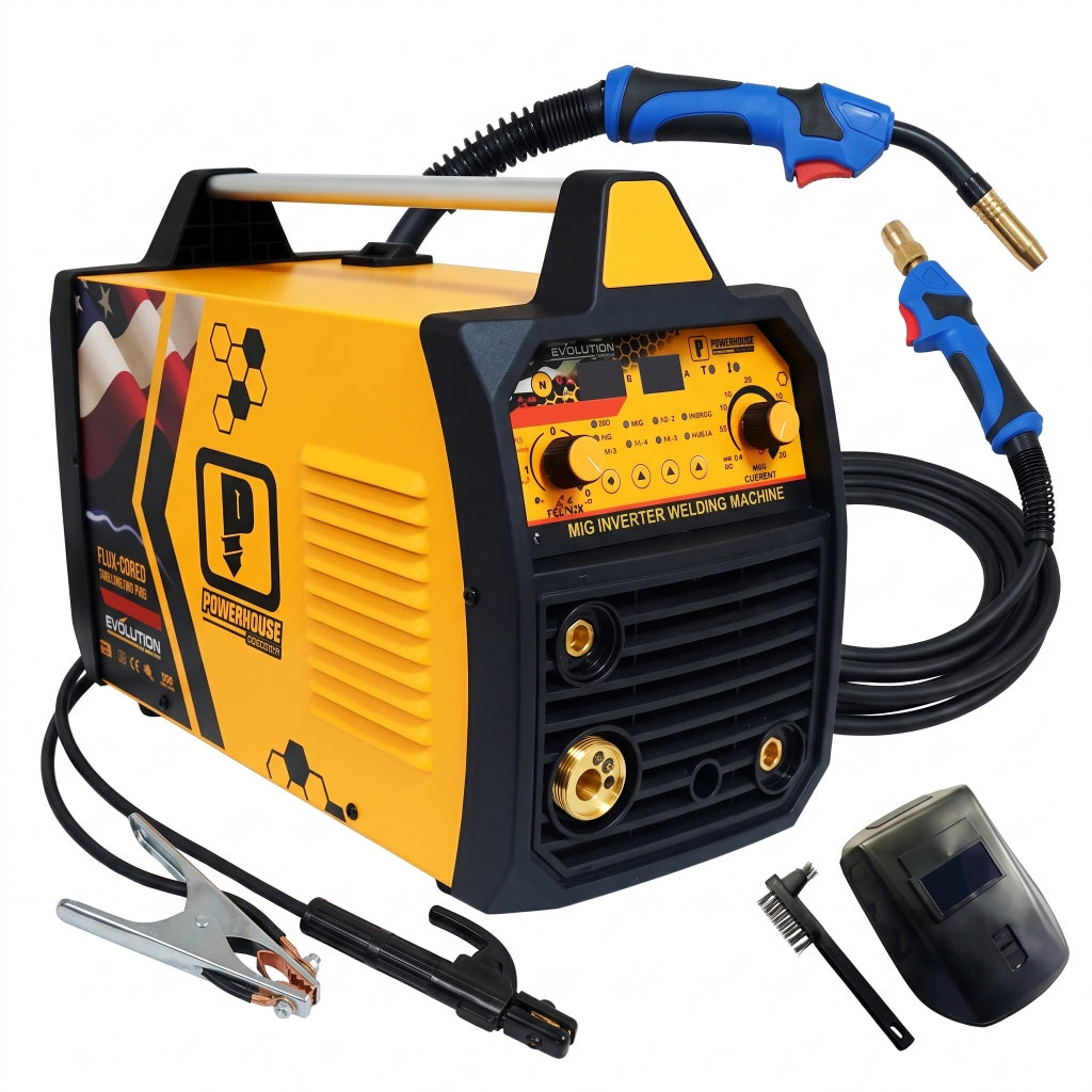 PowerHouse MIG/MAG/MMA GAS/GASLESS Function with Auto Synergic EVO PRO SERIES Inverter (PH-WM)