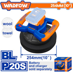 Wadfow by Winland P20S/20V Lithium-Ion Brushless Motor Cordless Polisher WHL35254 WAD-CT