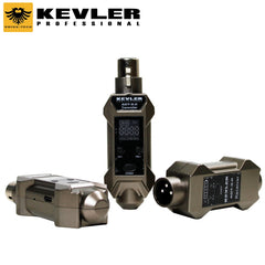Kevler by Winland Professional UHF Dual Transmitter Wired to Wireless Microphone Converter Phantom 4