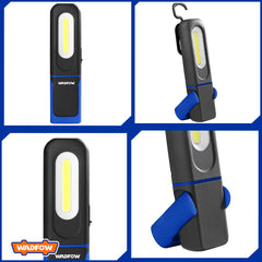 Wadfow Rechargeable Emergency Flashlight w/ 20m Irradiation Distance 350Lumens Construction WFL7508