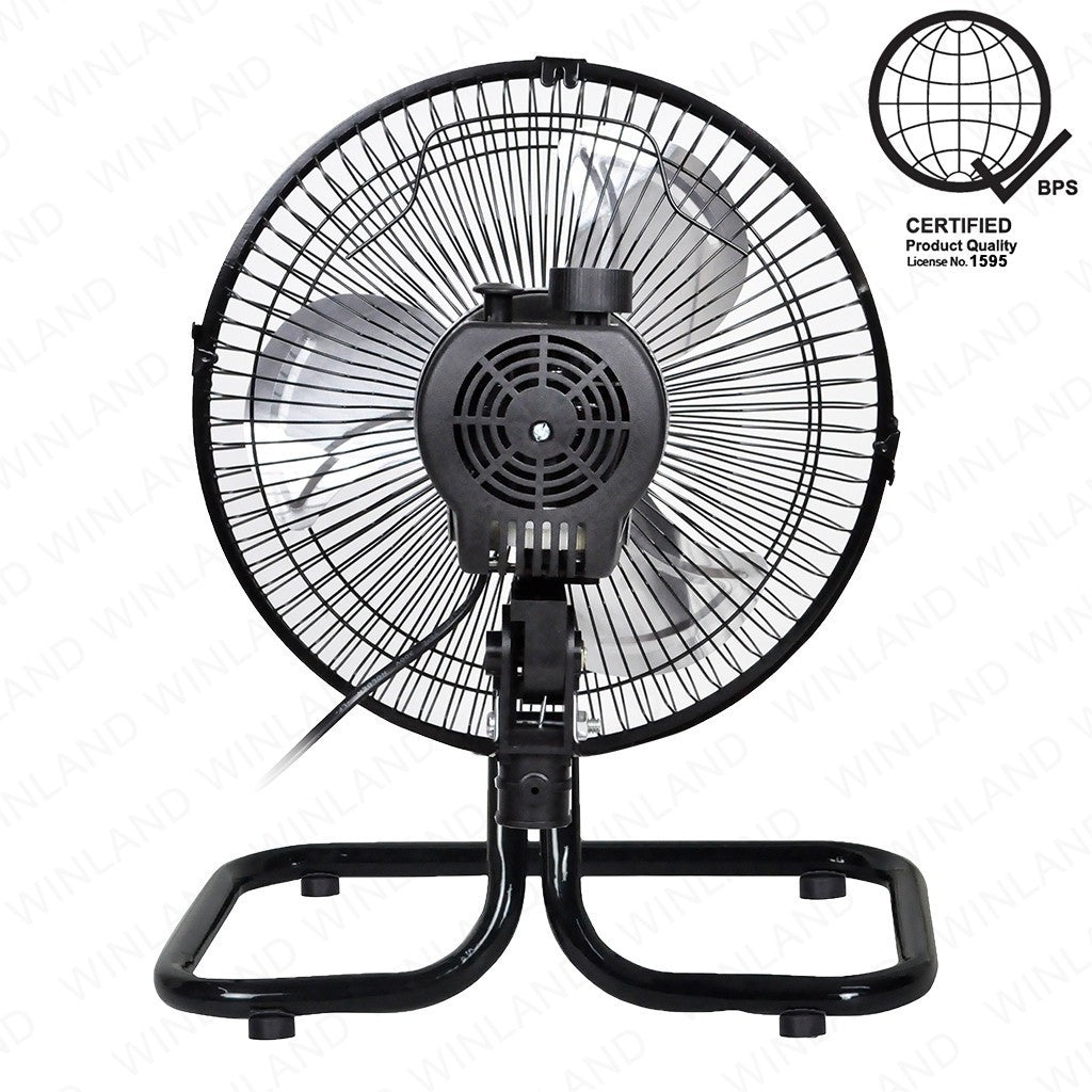 Armor by Winland Mini Industrial Ground Fan / Floor / Desk Fan w/ Oscillating Electric Fan X-10