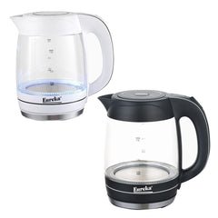 Eureka by Winland 1.8 Liter Electric Kettle Glass with LED | Water Heater EKH-1.8 GLED