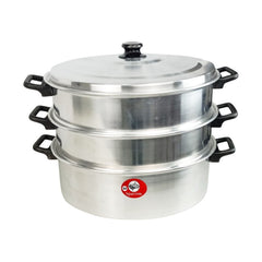 Sparrow by Winland 3 Layer 30cm Stainless Big Siomai Siopao Dimsum Puto Steamer Set w/ Free Tongs