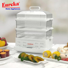 Eureka by Winland 24L Smart Chef Pro Electric Food Steamer 3Layers Smart Touch Panel 1200W EFS-24L