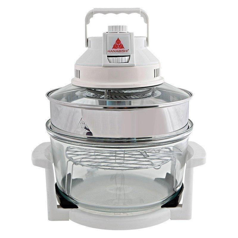 Hanabishi by Winland 7 in 1 Turbo Broiler with Stainless Steel Extender Ring HTB130 HTB130