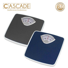 CASCADE Mechanical Weighing Scale Bathroom Scale in Gray Platform made of Laminated Film BS-08A
