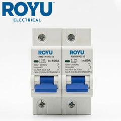 Royu by Winland Miniature Circuit Breaker (MCB) 10kA, 1-Pole, 400V AC, 1.5-Module DIN Rail Mount