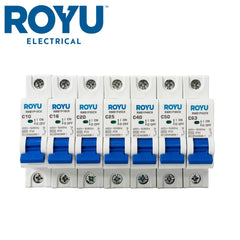 Royu by Winland Miniature Circuit Breaker (MCB) 6kA, 1-Pole, 400V AC, 1-Module DIN Rail Mount