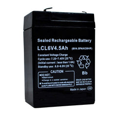 Winland 6 volts 4.5AH 6v Rechargeable Sealed Lead Battery for Emergency Light, Toy Car Replace