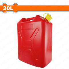 Wadfow 20 Liters Plastic Jerry Can with Gas Can Spout 33 x 20 x 44cm WQY2320 (WHT)