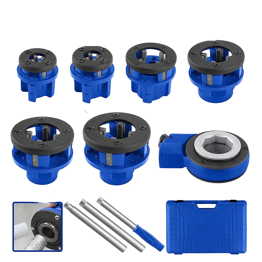 Wadfow Set of 10-pieces Pipe Threading Kit WJK1D91 (WHT)